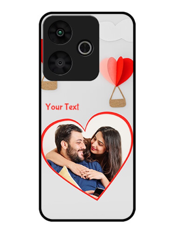 Custom Redmi 13 5G Custom Metal Phone Case - Parachute Love Design