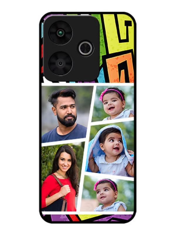 Custom Redmi 13 5G Custom Metal Phone Case - Graffiti Pattern Design