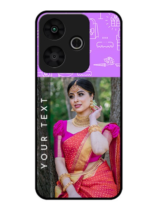 Custom Redmi 13 5G Custom Metal Phone Case - Birthday Icons Design