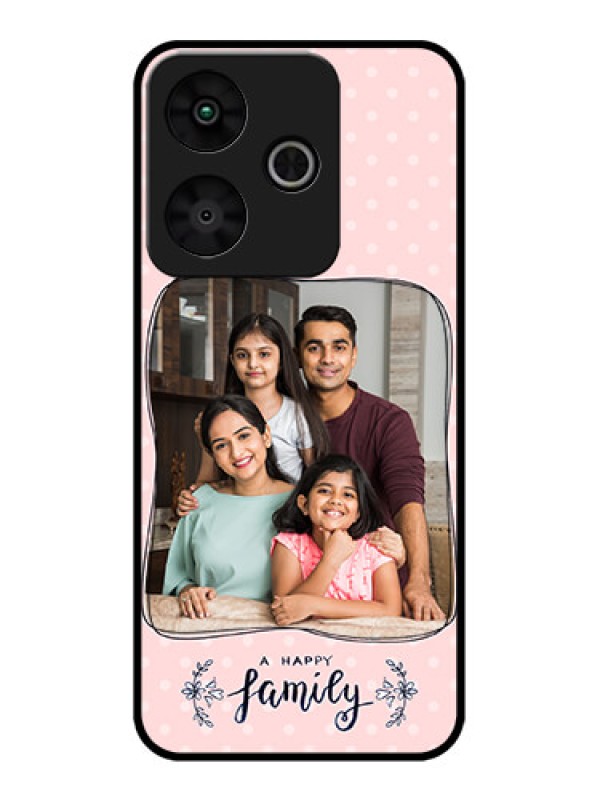 Custom Redmi 13 5G Custom Metal Phone Case - Family With Dots Design