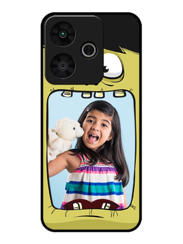 Custom Redmi 13 5G Custom Metal Phone Case - Cartoon Monster Back Case Design