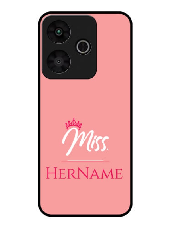 Custom Redmi 13 5G Custom Metal Phone Case - Mrs With Name Design