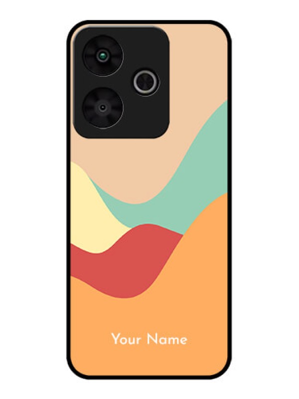 Custom Redmi 13 5G Custom Metal Phone Case - Ocean Waves Multi - Colour Design