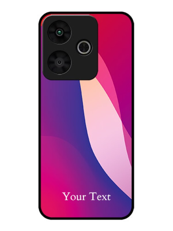 Custom Redmi 13 5G Custom Metal Phone Case - Digital Abstract Overlap Design
