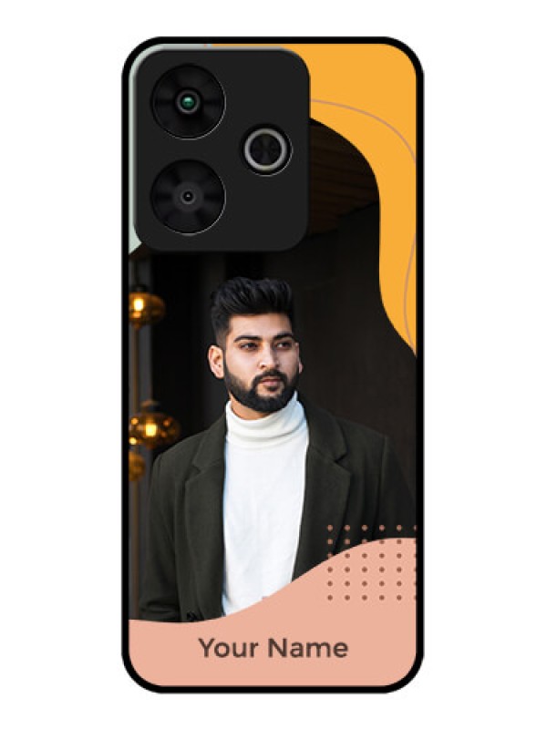 Custom Redmi 13 5G Custom Metal Phone Case - Tri - Coloured Overlay Design