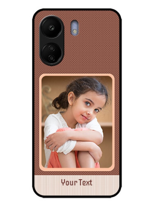 Custom Redmi 13C 4G Custom Metal Phone CaseSimple Pic Upload Design