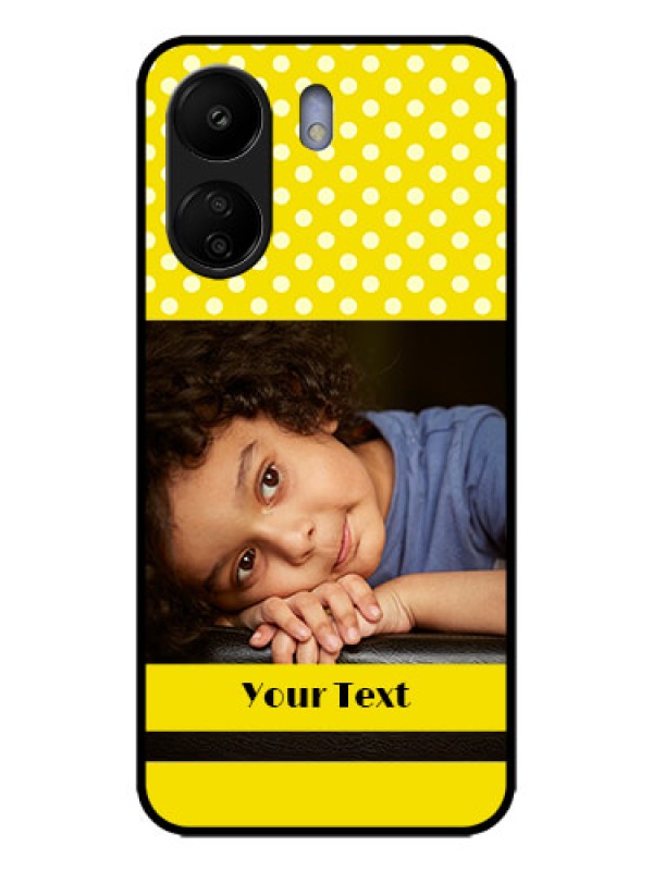 Custom Redmi 13C 4G Custom Metal Phone CaseBright Yellow Case Design