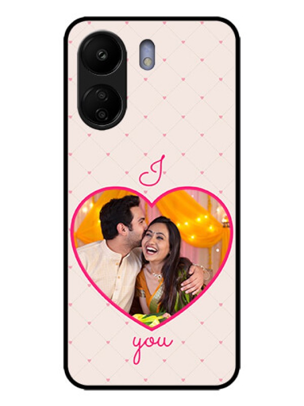 Custom Redmi 13C 4G Custom Metal Phone CaseHeart Shape Design