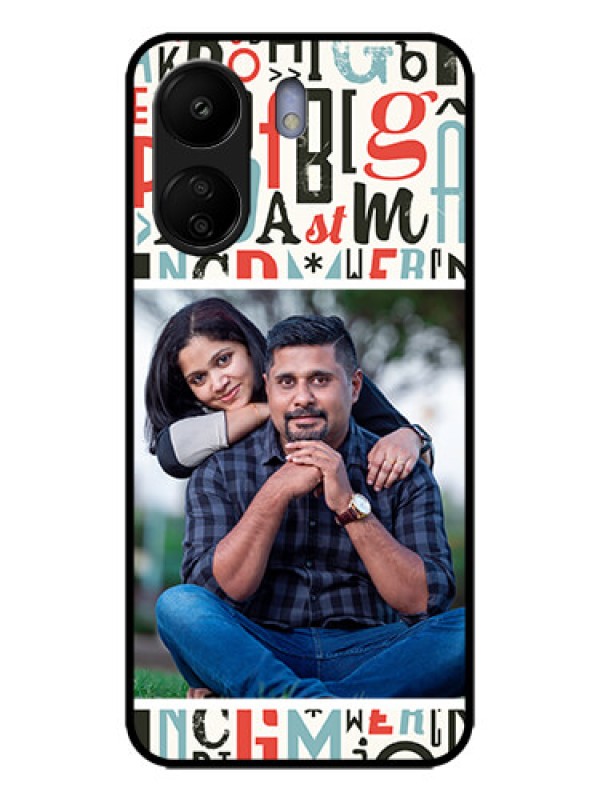 Custom Redmi 13C 4G Custom Metal Phone CaseAlphabet Design