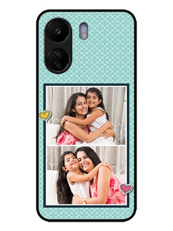 Custom Redmi 13C 4G Custom Metal Phone Case2 Image Holder With Pattern Design