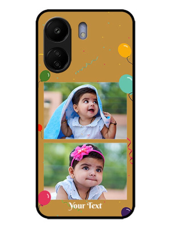 Custom Redmi 13C 4G Custom Metal Phone CaseImage Holder With Birthday Celebrations Design