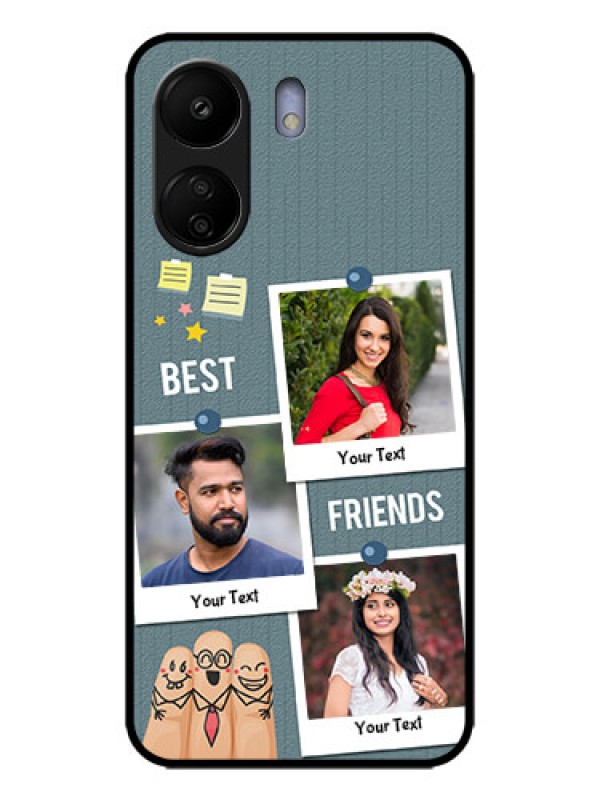 Custom Redmi 13C 4G Custom Metal Phone CaseSticky Frames And Friendship Design
