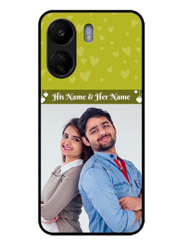 Custom Redmi 13C 4G Custom Metal Phone CaseYou and Me Heart Design