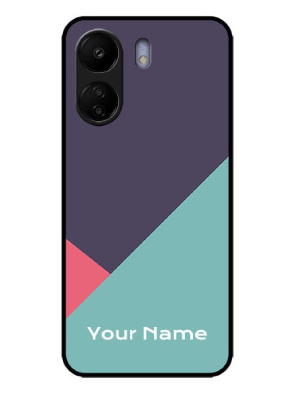 Custom Redmi 13C 4G Custom Metal Phone CaseTri Color Abstract Design