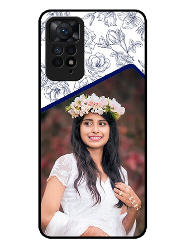 Custom Redmi Note 11 Pro Plus 5G Custom Metal Phone Case - Classy Floral Design