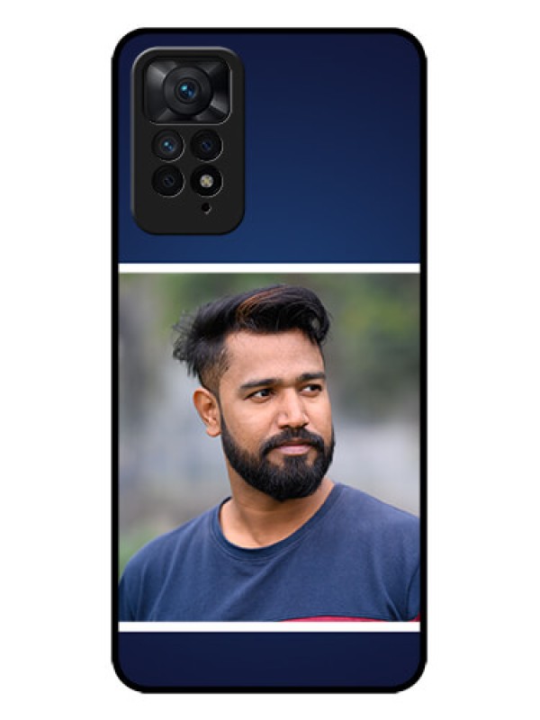 Custom Redmi Note 11 Pro Plus 5G Custom Metal Phone Case - Simple Royal Blue Design