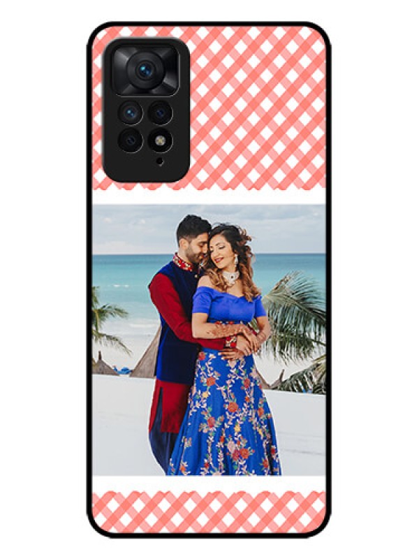 Custom Redmi Note 11 Pro Plus 5G Custom Metal Phone Case - Pink Pattern Design