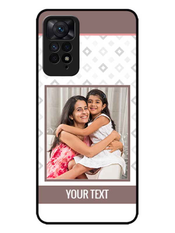 Custom Redmi Note 11 Pro Plus 5G Custom Metal Phone Case - Simple Diamond Design