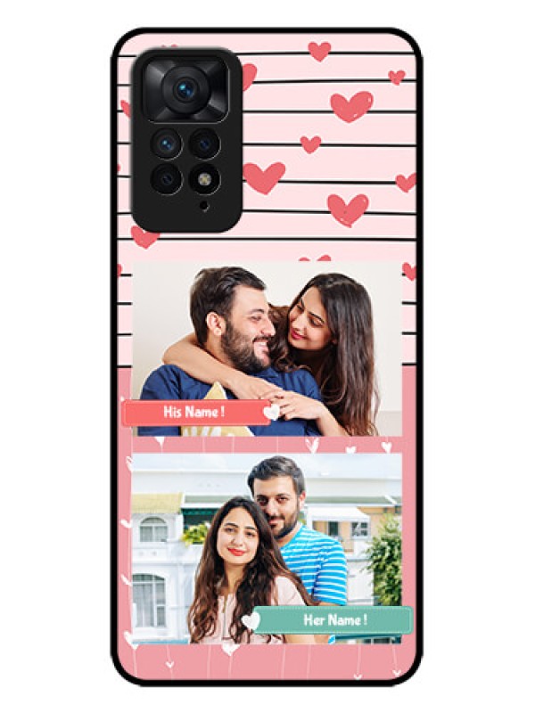 Custom Redmi Note 11 Pro Plus 5G Custom Metal Phone Case - Photo With Heart Design