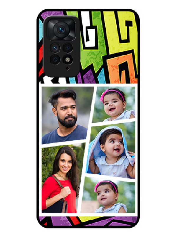 Custom Redmi Note 11 Pro Plus 5G Custom Metal Phone Case - Graffiti Pattern Design