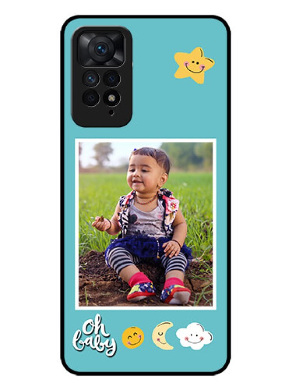 Custom Redmi Note 11 Pro Plus 5G Custom Metal Phone Case - Smiley Kids Stars Design