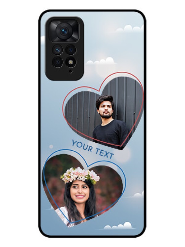 Custom Redmi Note 11 Pro Plus 5G Custom Metal Phone Case - Blue Color Couple Design