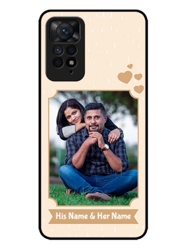 Custom Redmi Note 11 Pro Plus 5G Custom Metal Phone Case - With Confetti Love Design