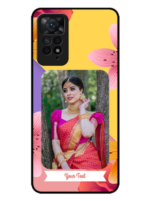 Custom Redmi Note 11 Pro Plus 5G Custom Metal Phone Case - 3 Image With Vintage Floral Design