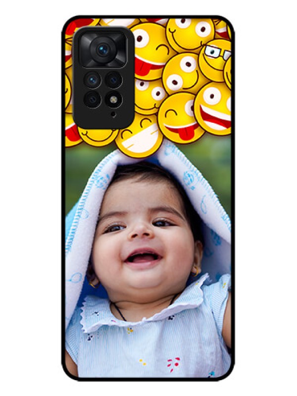 Custom Redmi Note 11 Pro Plus 5G Custom Metal Phone Case - With Smiley Emoji Design