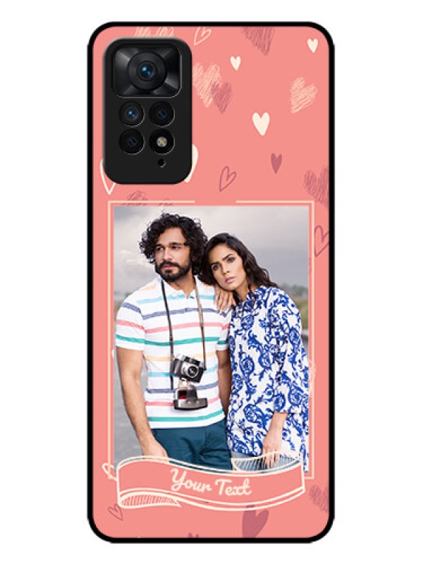 Custom Redmi Note 11 Pro Plus 5G Custom Metal Phone Case - Love Doodle Art Design