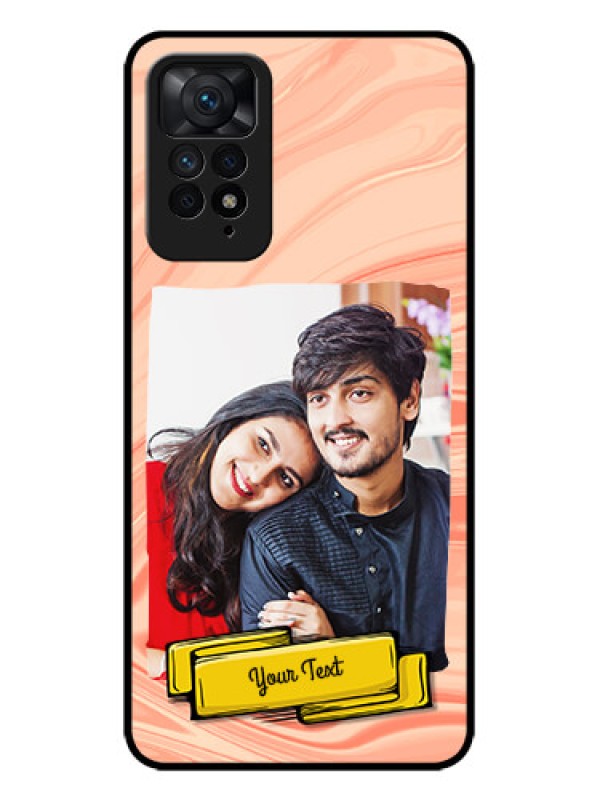 Custom Redmi Note 11 Pro Plus 5G Custom Metal Phone Case - Marble Texture Design