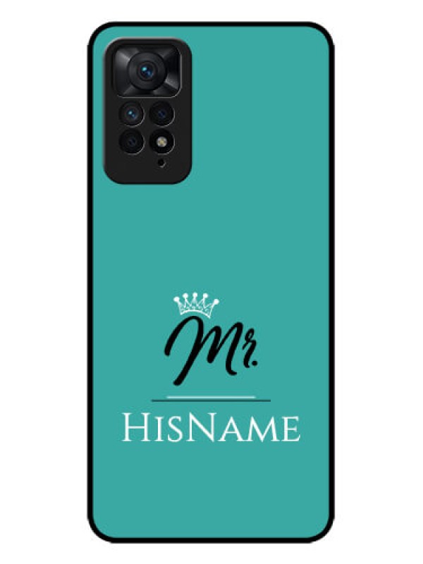 Custom Redmi Note 11 Pro Plus 5G Custom Metal Phone Case - Mr With Name Design