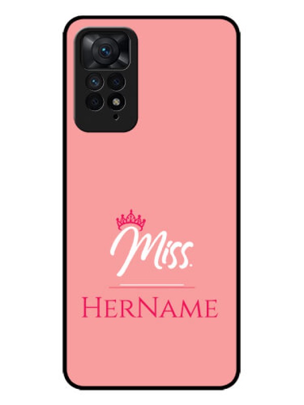 Custom Redmi Note 11 Pro Plus 5G Custom Metal Phone Case - Mrs With Name Design