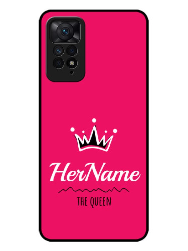 Custom Redmi Note 11 Pro Plus 5G Custom Metal Phone Case - Queen With Name Design