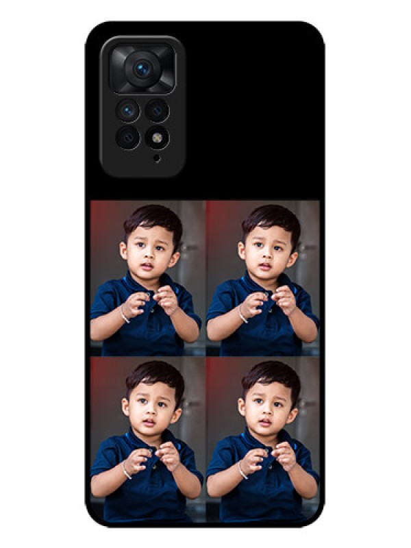 Custom Redmi Note 11 Pro Plus 5G Custom Metal Phone Case - 4 Image Holder Design