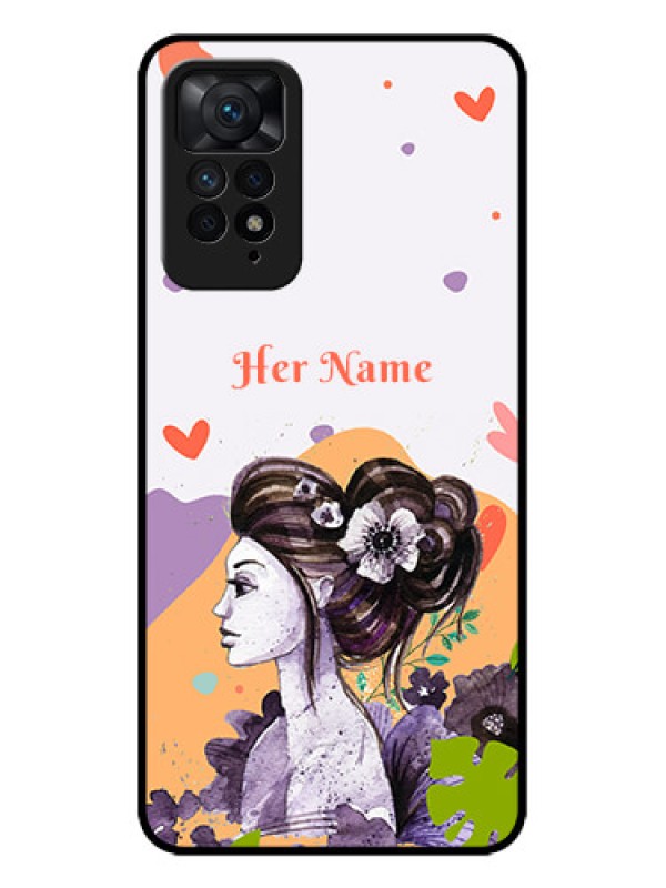 Custom Redmi Note 11 Pro Plus 5G Custom Metal Phone Case - Woman And Nature Design