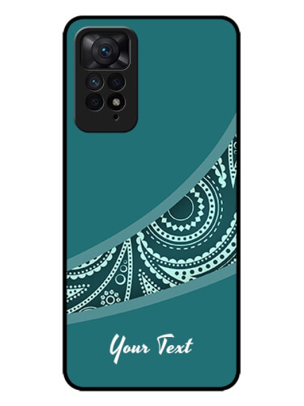 Custom Redmi Note 11 Pro Plus 5G Custom Metal Phone Case - Semi Visible Floral Design