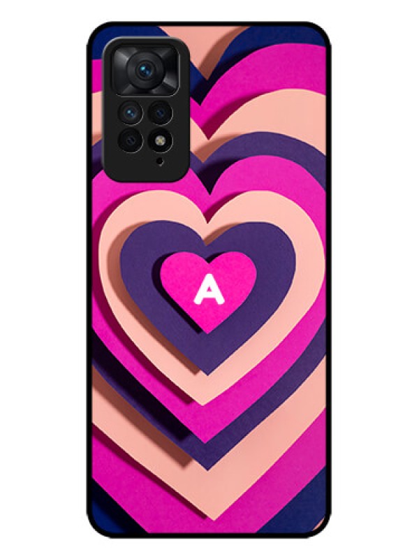 Custom Redmi Note 11 Pro Plus 5G Custom Metal Phone Case - Cute Heart Pattern Design