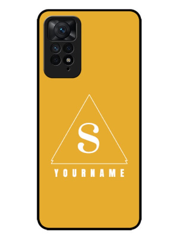 Custom Redmi Note 11 Pro Plus 5G Custom Metal Phone Case - Simple Triangle Design