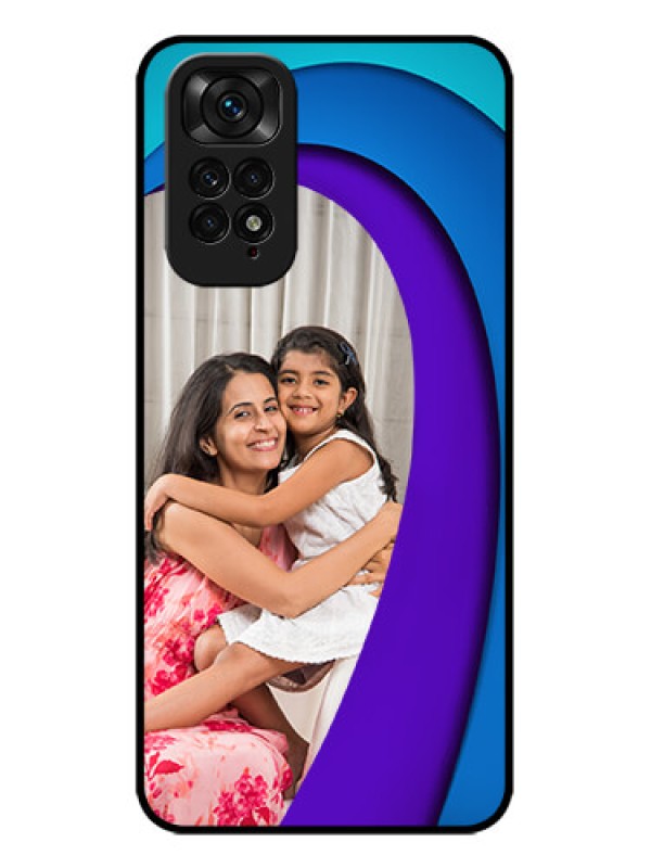 Custom Redmi Note 11 Custom Metal Phone CaseSimple Pattern Design
