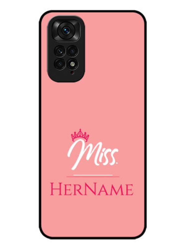 Custom Redmi Note 11 Custom Metal Phone CaseMrs With Name Design