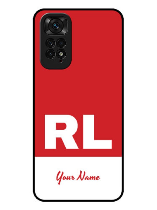 Custom Redmi Note 11 Custom Metal Phone CaseDual Tone Custom Text Design