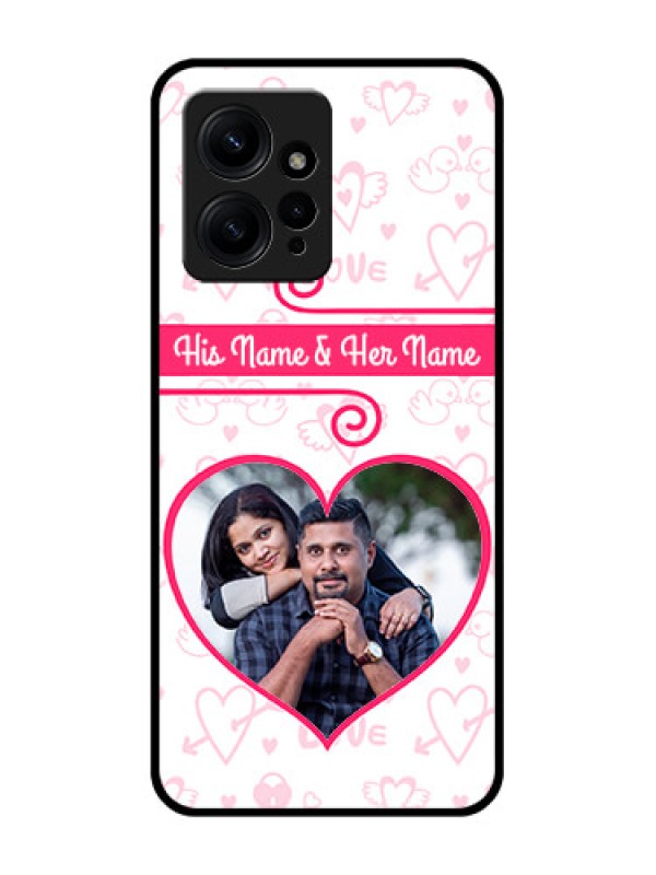 Custom Redmi Note 12 4G Custom Metal Phone CaseHeart Shape Love Design