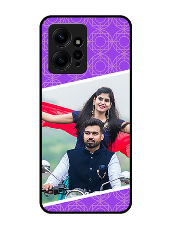 Custom Redmi Note 12 4G Custom Metal Phone CaseViolet Color Pattern Design