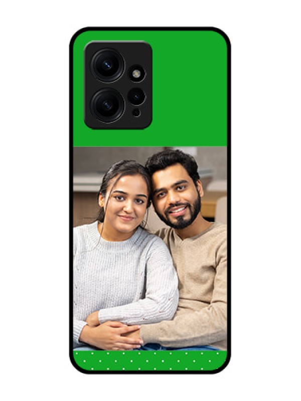 Custom Redmi Note 12 4G Custom Metal Phone CaseGreen Pattern Design