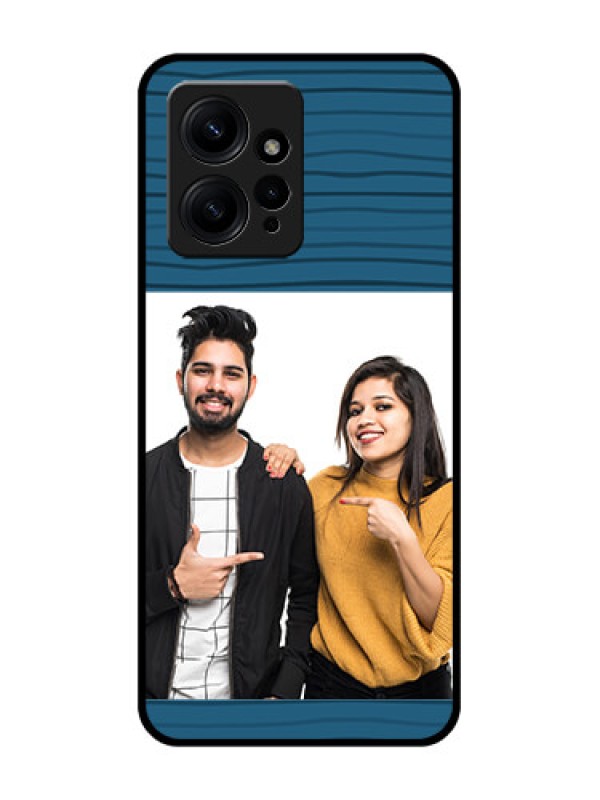 Custom Redmi Note 12 4G Custom Metal Phone CaseBlue Pattern Cover Design