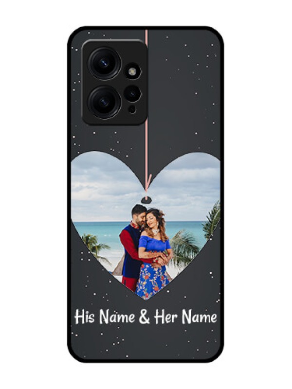 Custom Redmi Note 12 4G Custom Metal Phone CaseHanging Heart Design