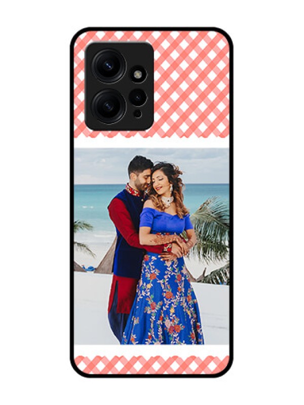 Custom Redmi Note 12 4G Custom Metal Phone CasePink Pattern Design