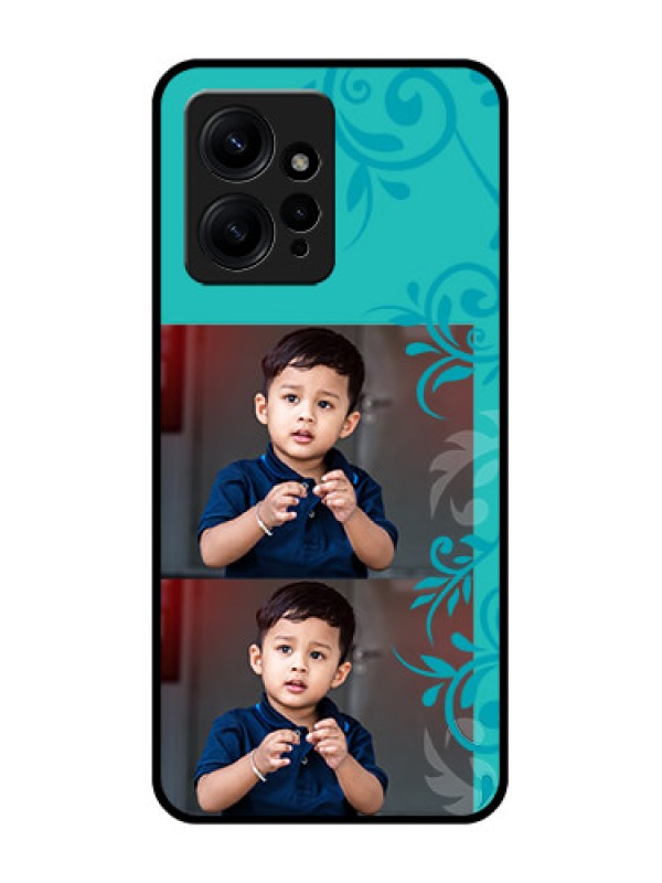 Custom Redmi Note 12 4G Custom Metal Phone CaseWith Photo And Green Floral Design