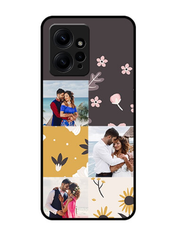 Custom Redmi Note 12 4G Custom Metal Phone Case3 Images With Floral Design